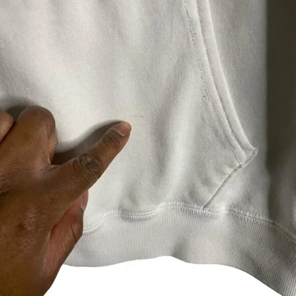 Abercrombie & Fitch Off-White Pride Love Flip Sequin Sweatshirt Hoodie - Picture 13 of 13